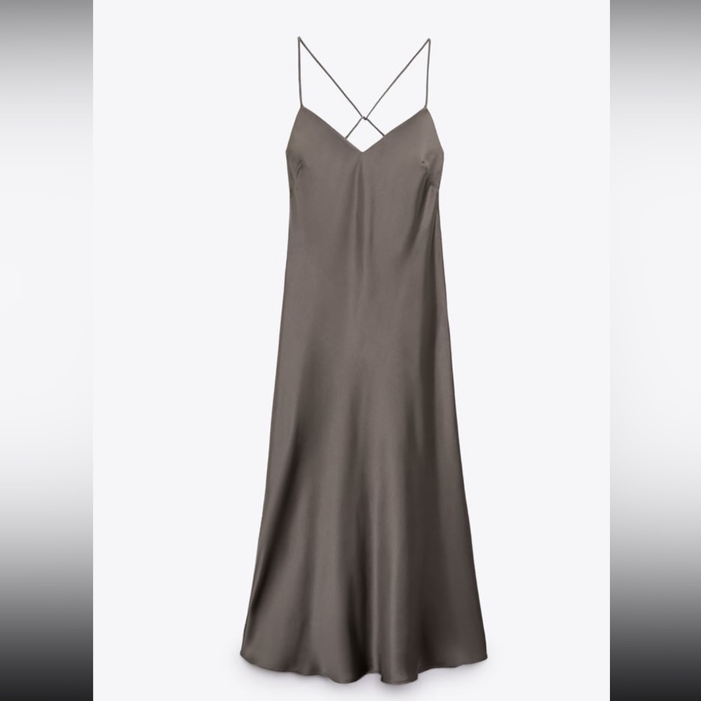 ZARA satin lingerie style dress - Picture 10 of 11